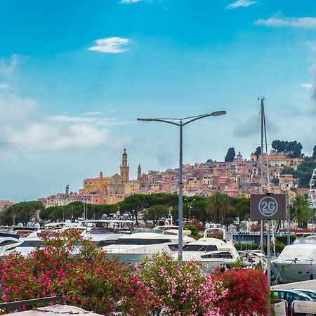 Vina Del Mare, Vue Mer, Terrasse Menton Exterior photo