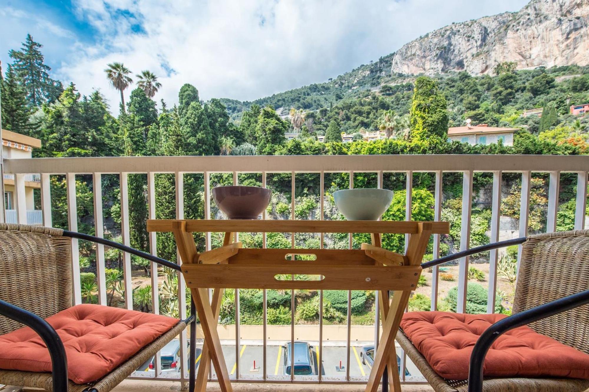 Vina Del Mare, Vue Mer, Terrasse Menton Exterior photo